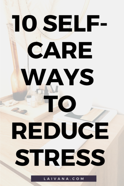 de-stress and reduce anxiety