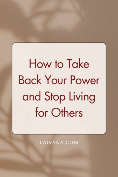 take back your power