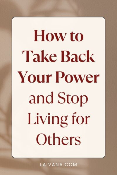 take back your power