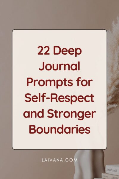journal prompts for self respect